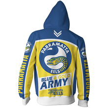 Load image into Gallery viewer, Parramatta Eels NRL Zip Hoodie Jacket