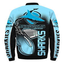 Load image into Gallery viewer, Cronulla-Sutherland Sharks NRL Zip Hoodie Jacket