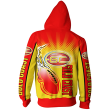 Load image into Gallery viewer, Gold Coast Football Club AFL Zip Hoodie Jacket