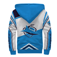 Load image into Gallery viewer, Cronulla-Sutherland Sharks NRL National Rugby League Zip Hoodie Fleece Jacket