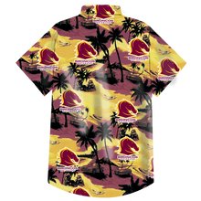 Load image into Gallery viewer, Brisbane Broncos NRL National Rugby League Balenciaga Norm Fit Hawaiian Shirt