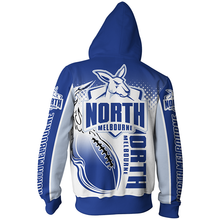 Load image into Gallery viewer, North Melbourne Football Club AFL Zip Hoodie Jacket