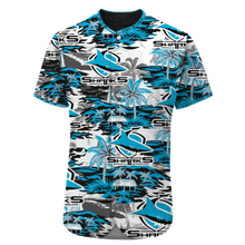 Load image into Gallery viewer, Cronulla-Sutherland Sharks NRL National Rugby League Baseball Jersey T-Shirt Print Full 3D Hawaiian